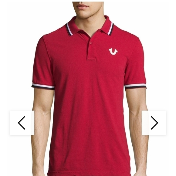 TRUE RELIGION XL LOGO POLO GOLF SHIRT - Picture 1 of 7